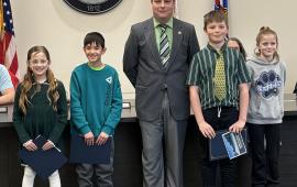 Mayor Logsdon & Essay Winners