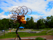 Sculpture at trailhead