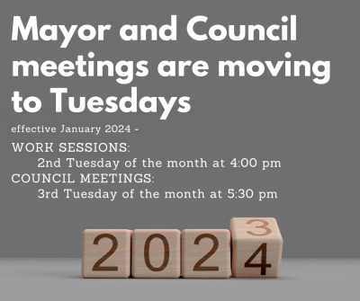 Meetings moved to Tuesday