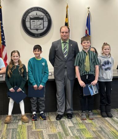 Mayor Logsdon & Essay Winners