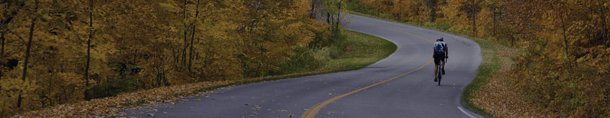 Biker on road