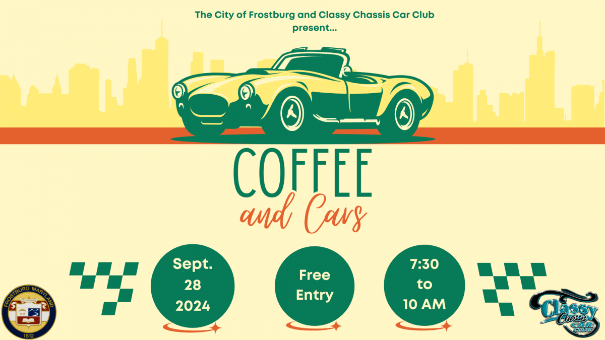 A flyer to advertise the Coffee and Cars Event